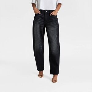 KBB by KAHLANA x Target Size 10 M Mid-Rise Wide Leg The Kahlana Jean Black Jeans